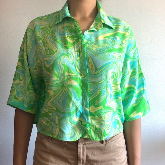 Green Short-sleeved shirt - Picture 2 of 4